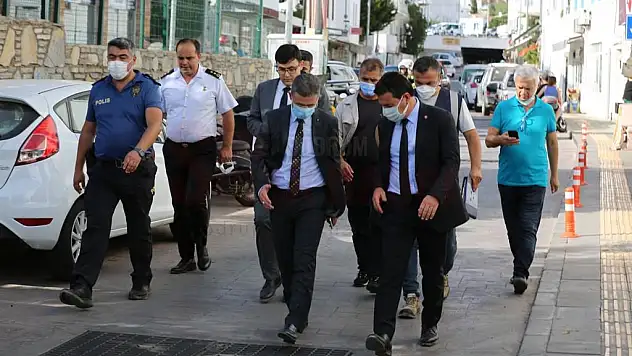 Bodrum Kaymakamı Bayar ve Belediye Başkanı Aras, ilçede kış hazırlıklarını denetledi