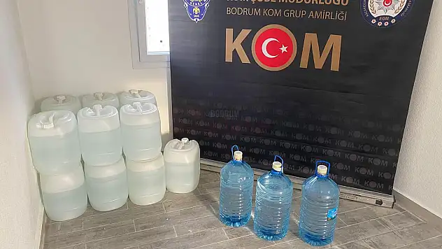 Bodrum KOM Büro Amirliği Ekiplerince Sahte Alkol Operasyonu Düzenlendi