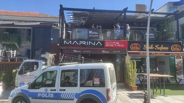 Bodrum Marina Bölgesinde Yer Alan İşletmede Yangın