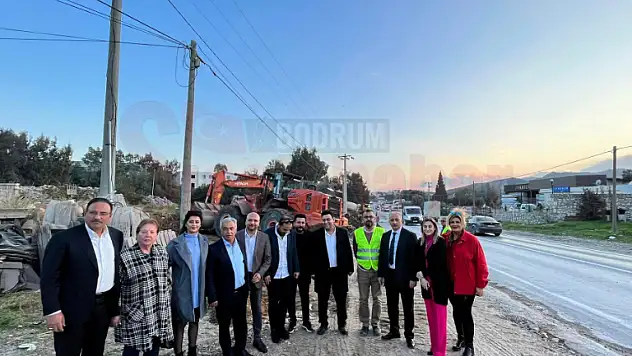 Bodrum Ortakent - Yalıkavak Yolu Çalışmalarına Hız Verildi