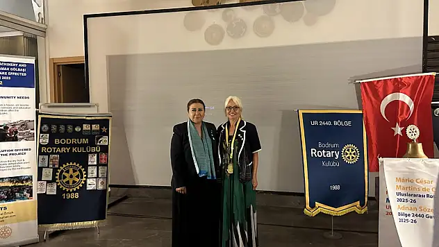 Bodrum Rotary Kulübü'nde Bayrak Değişimiyle Yeni Dönem Başladı
