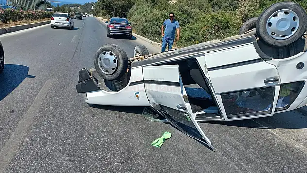 Bodrum Torba'da 5 Aracın Karıştığı Kazada 1 Kişi Yaralandı
