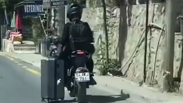 Bodrum Trafiğinde İlginç Görüntü