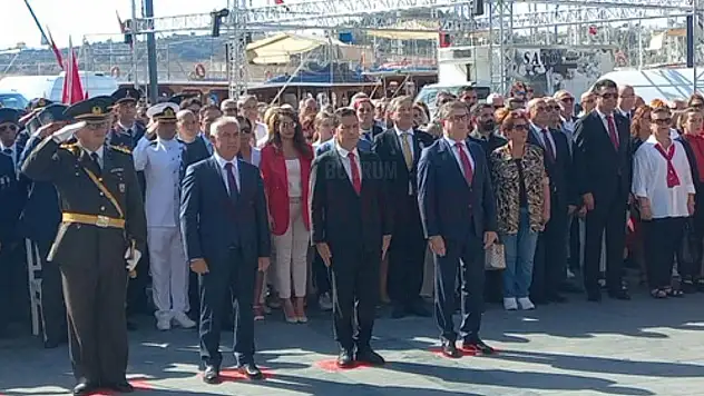 Bodrum'da 100. Yıl Kutlamaları Çelenk Sunma Programı İle Başladı