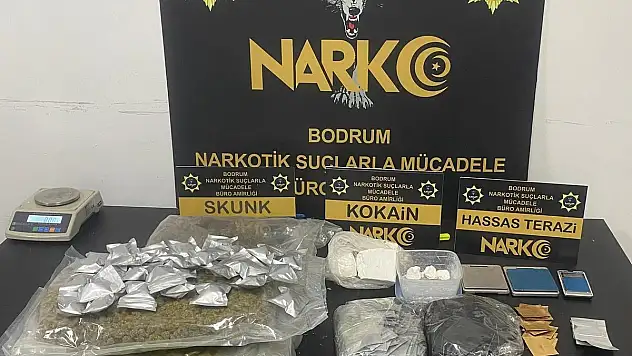 Bodrum'da 2.5 KG Skunk ve 685 Gram Kokain Yakalandı
