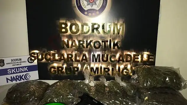 Bodrum'da 4.2 kg uyuşturucu yakalandı.