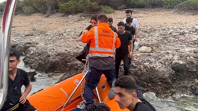 Bodrum'da 9 Düzensiz Göçmen Kurtarıldı