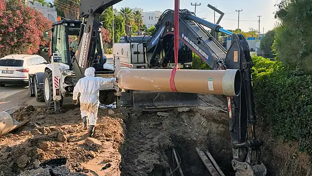 Bodrum'da  Arızalanan Hatlara Müdahale Sürüyor