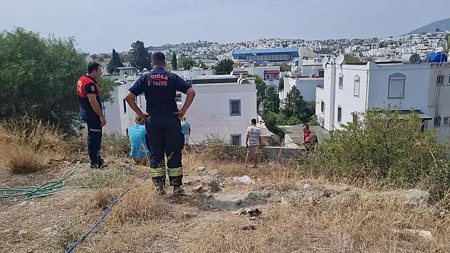 Bodrum'da Çıkan Yangın Kısa Sürede Söndürüldü