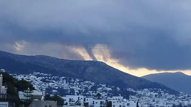 Bodrum'da Hortum Korkuttu