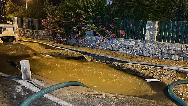 Bodrum'da İsale Hattı Krizi: Yahşi'de İkinci Patlama Yolu Kapattı