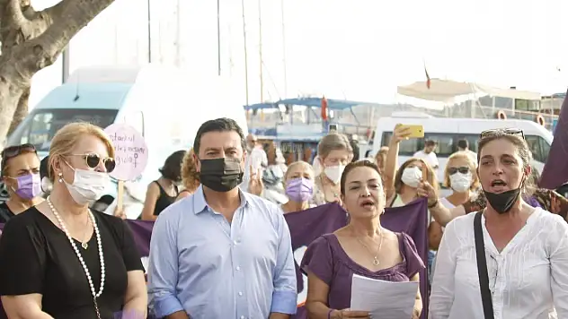 Bodrum'da İstanbul Sözleşmesinin Fesh Edilmesi, Protesto edildi