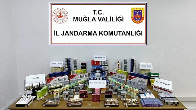 Bodrum'da Kaçak Tütün Ürünleri Ele Geçirildi