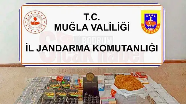 Bodrum'da Kaçak Tütün ve Elektronik Sigara Ele Geçirildi