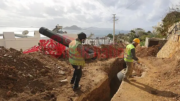 Bodrum'da Kanalizasyon Hattının 72 Kilometresi Tamamlandı