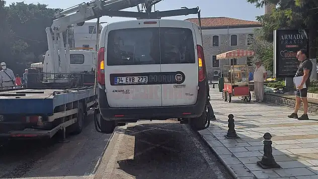 Bodrum'da Kurallara Uymayan Araçlar Çekilmeye Başlandı