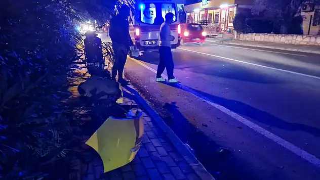 Bodrum'da Meydana Gelen Kazada 1 Kişi Yaralandı