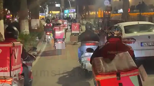 Bodrum'da Ölen Moto Kurye İçin Eylem Gerçekleştirdiler