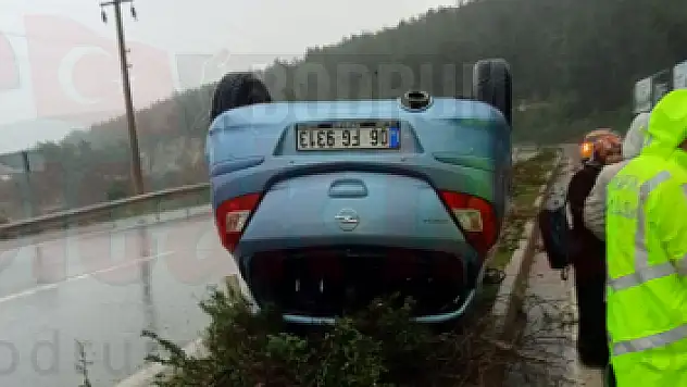 Bodrum'da Sağanak Yağış Zincirleme Kazaya Sebep Oldu