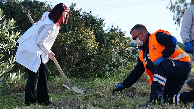 Bodrum'da sağlık çalışanları anısına fidan dikme etkinliği düzenlendi