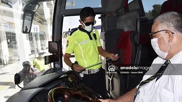 Bodrum'da şehirler arası yolcu otobüslerine denetim
