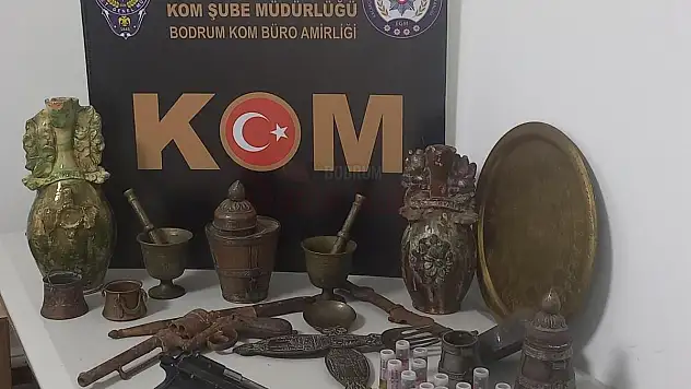 Bodrum'da Tarihi Eserler Ele Geçirildi