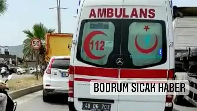 Bodrum'da Trafik Yoğunluğundan Ambulans'a Yol Verilmedi