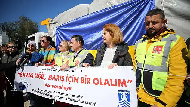 Bodrum'da Ukraynalılar İçin Toplanan Yardım Malzemeleri İstanbul'a Gönderildi