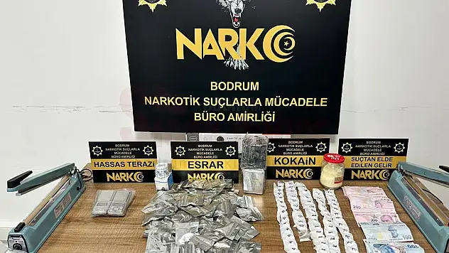 Bodrum'da  Uyuşturucu Ticareti Yapan 4 Şüpheli Gözaltına Alındı