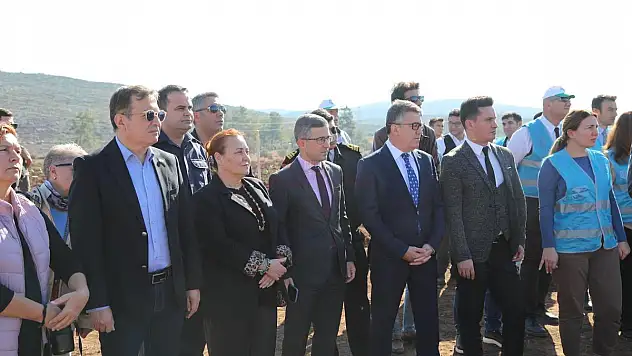 Bodrum'da Yanan Ormanlara 1600 Fidan Diktiler