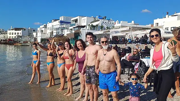 Bodrum'da Yeni Yılın İlk Günü Deniz Keyfi