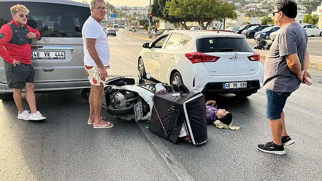 Bodrum'da Zincirleme Kaza: Motosiklet Sürücüsü Yaralandı