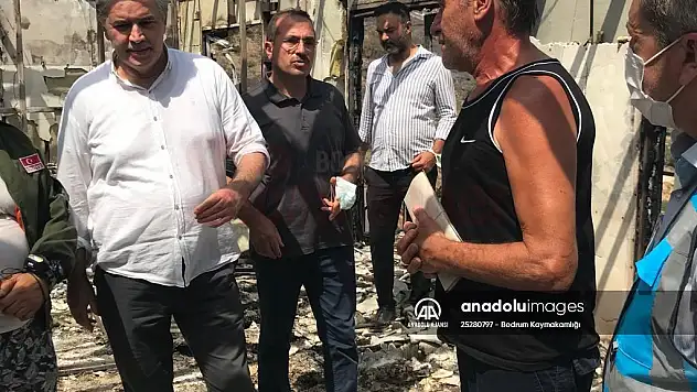 Bodrum'daki yangında mağdur olan vatandaşların yaraları sarılıyor