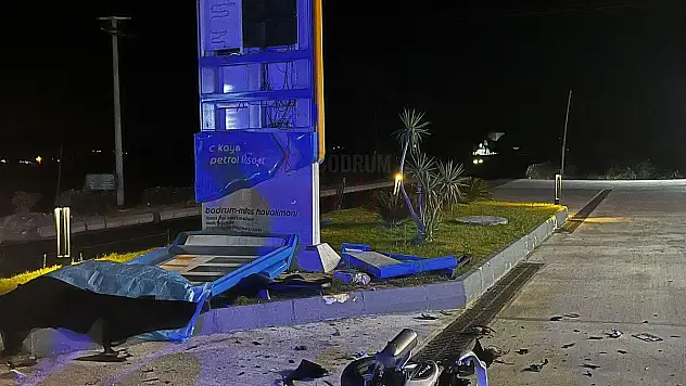 Bodrumlu Gencin Kaza Anı Güvenlik Kamerasına Yansıdı
