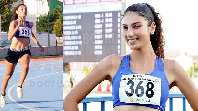 Bodrum'lu İlayda Atletizm Şampiyonası'nda Türkiye 2.si Oldu