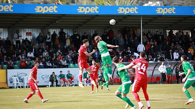 Bodrumspor, Serik Belediyespor ile 1-1 berabere kaldı...