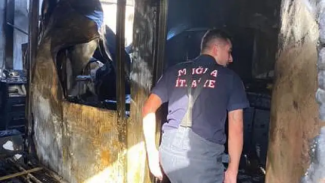 Bodrum'un Gümüşlük Mahallesinde Yangın Paniği