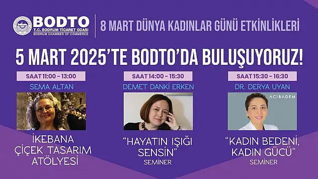 BODTO'dan 8 Mart'a Özel Etkinlikler: Kadınların Gücüne Vurgu