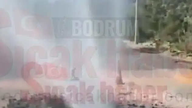 Boru patladı, Sular Metrelerce yükseldi...