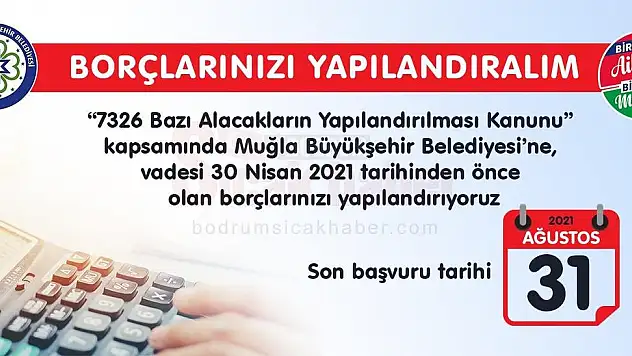 Büyükşehir Belediyesine Olan Borçlara Yapılandırma Fırsatı
