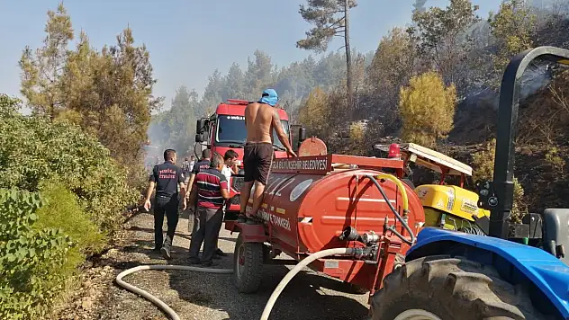 Büyükşehir'e ait yangın tankerleri görevde
