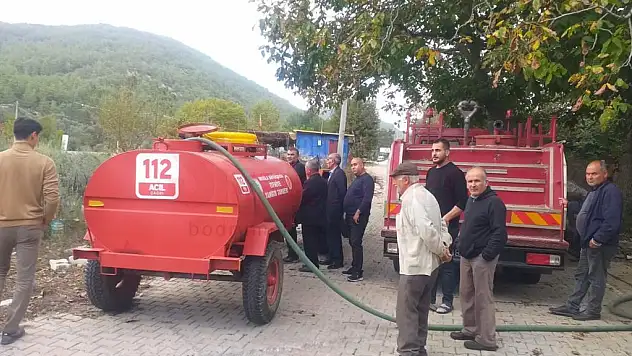 Büyükşehir Milas Korucuk'a Yangın Tankeri Teslim Etti