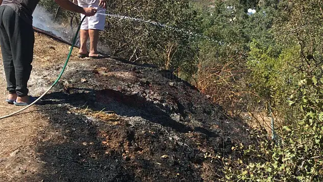 Çalılık Alanda Çıkan Yangın Kısa Sürede Söndürüldü