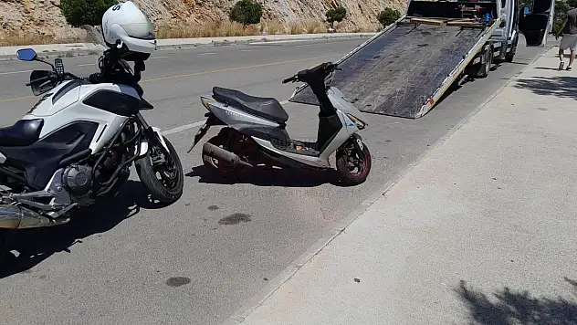 Çalıntı Motosiklet Kontrolde Yakalandı