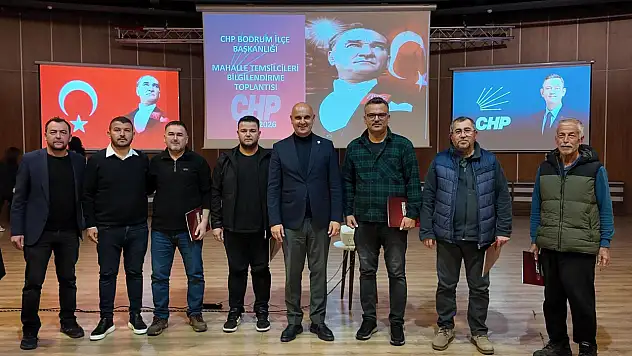 CHP Bodrum'dan temsilcilere teşekkür sertifikası