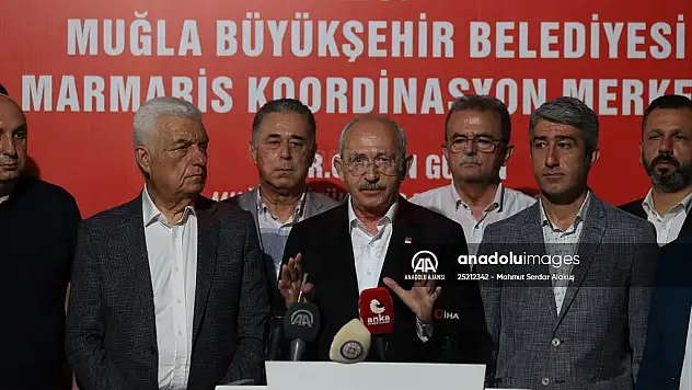 CHP Genel Başkanı Kılıçdaroğlu, Marmaris Koordinasyon Merkezi'nde konuştu:
