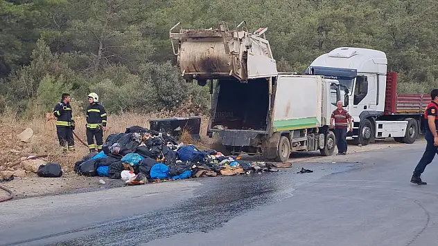 Çöp Kamyonunda Çıkan Yangın Kontrol Altına Alındı