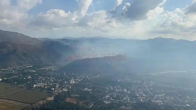 Dalaman'da çıkan orman yangınına müdahale ediliyor