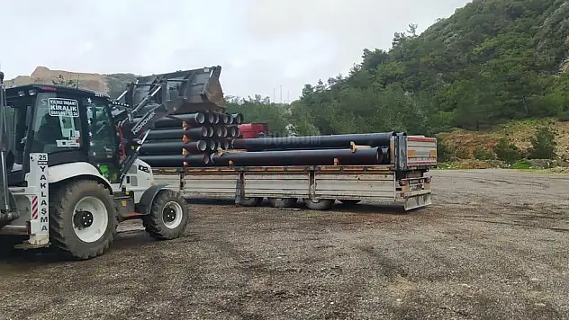 Datça'da İçme Suyu Döşenmeye Başladı