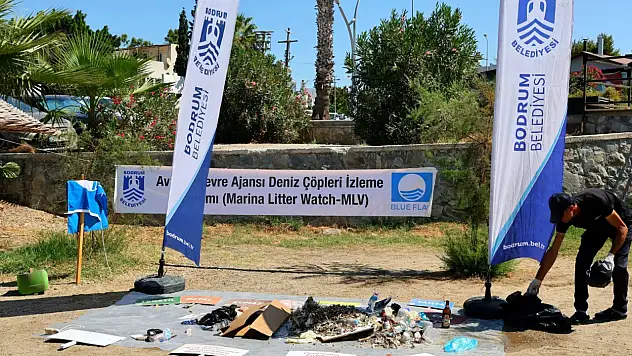 Deniz çöpleri izleme programı Turgutreis'te devam etti